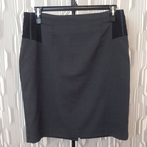 Worthington pencil skirt grey houndstooth 14 P - Picture 2 of 5